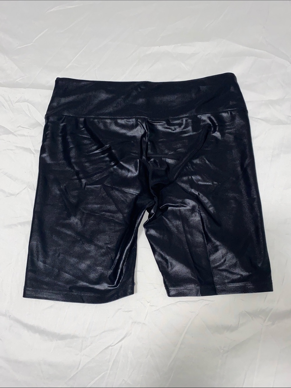 Noli Black Faux-Leather Bike Shorts - Picture 2 of 3